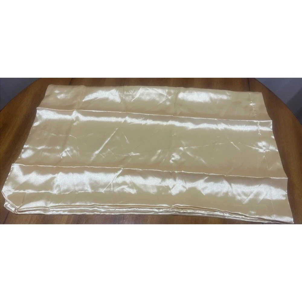 Satin Pillowcase Set, Gold, 20x30 New